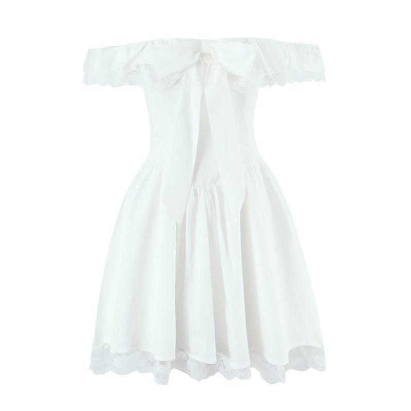 

2025 Sleeveless Retro One-Shoulder Sexy Slim-Fit Mini Dress for Women Small