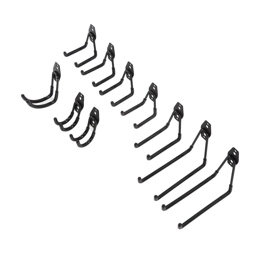 Garage Double Hooks Wall Mount Storage Utility Metal Hooks for Power Tools U and J Type