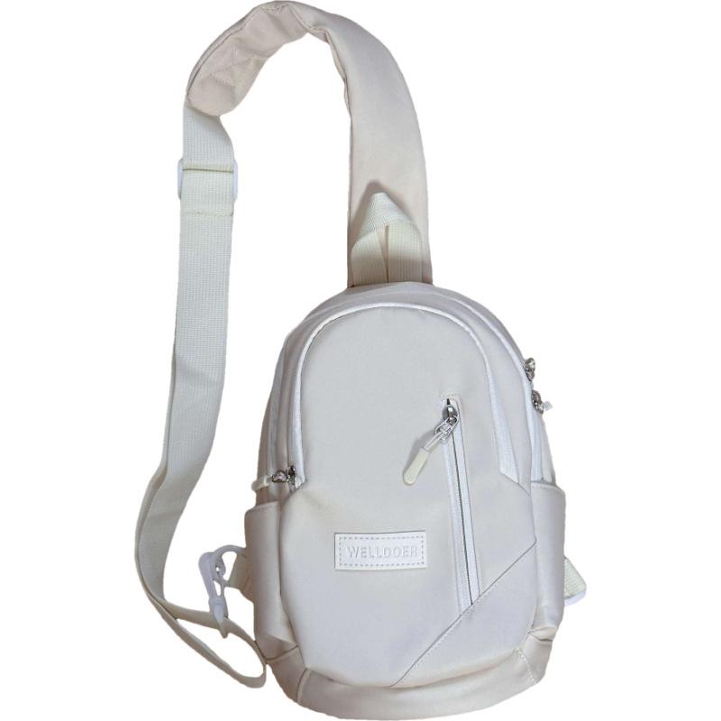 Small fresh student breast bag spring new sweet shoulder bag simple multi-layer versatile casual messenger bag women