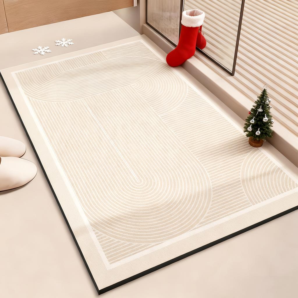 Ultra Simple Wind Absorbent Floor Mat Anti Slip Soft and Comfortable Bathroom and Shower Floor Mat Home Decoration