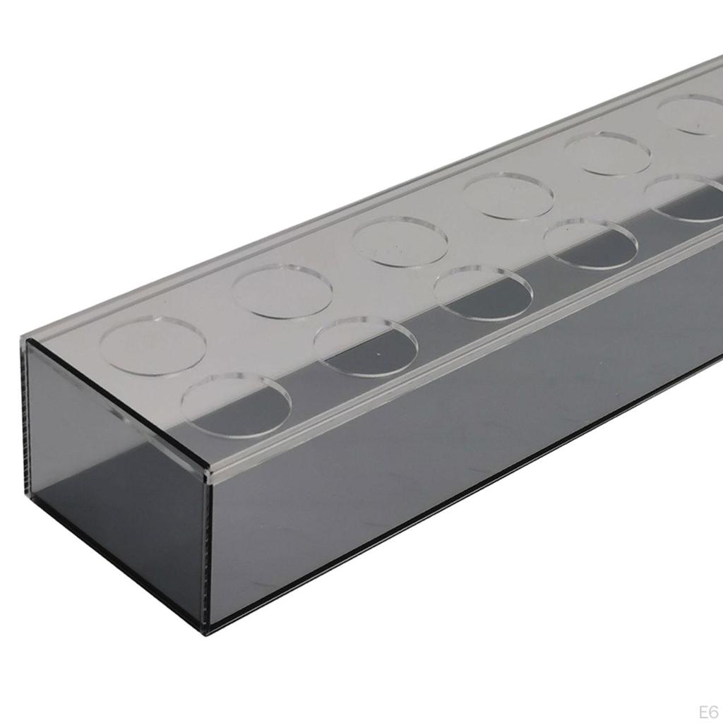 Acrylic Rectangle Flower Vase Bud Container Floral Arrangement Decoration Flute for