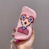 1pc Silicone Glasses Case with Wrist Strap - Portable Travel Organizer for Glasses, Lipstick, Headphones & Small Items - Cute Cartoon Design