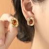 Retro Maillard Earrings for Women, High-end Luxury Earrings