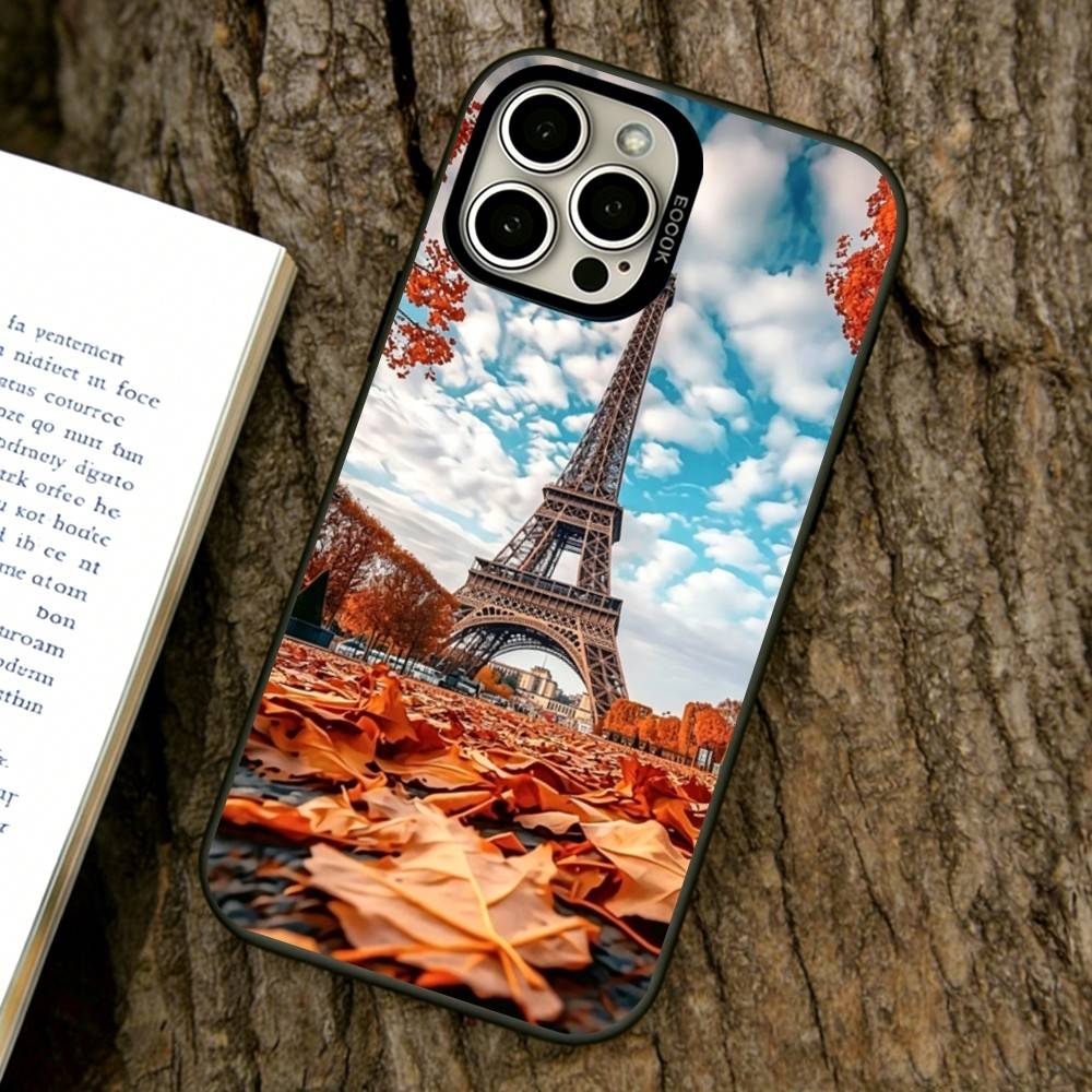 Eiffeltoren Telefoonhoesje Voor iPhone 17,16,15,14,13,12,11 Plus,Pro Max,XS,Kleurrijk Zilveren Telefoonhoesje Funda Cover