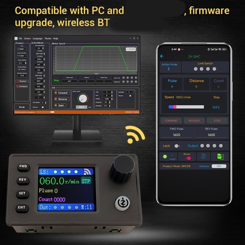 Industrial Grade 4 Channel Stepper Servo Motor Pulse Controller For Stepper/Servo Motors With Limit Switches Compatibility