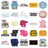 50 Snarky Cool English Phrase Decorative Stickers for Power Banks, Stationery, Fridges, and Cameras