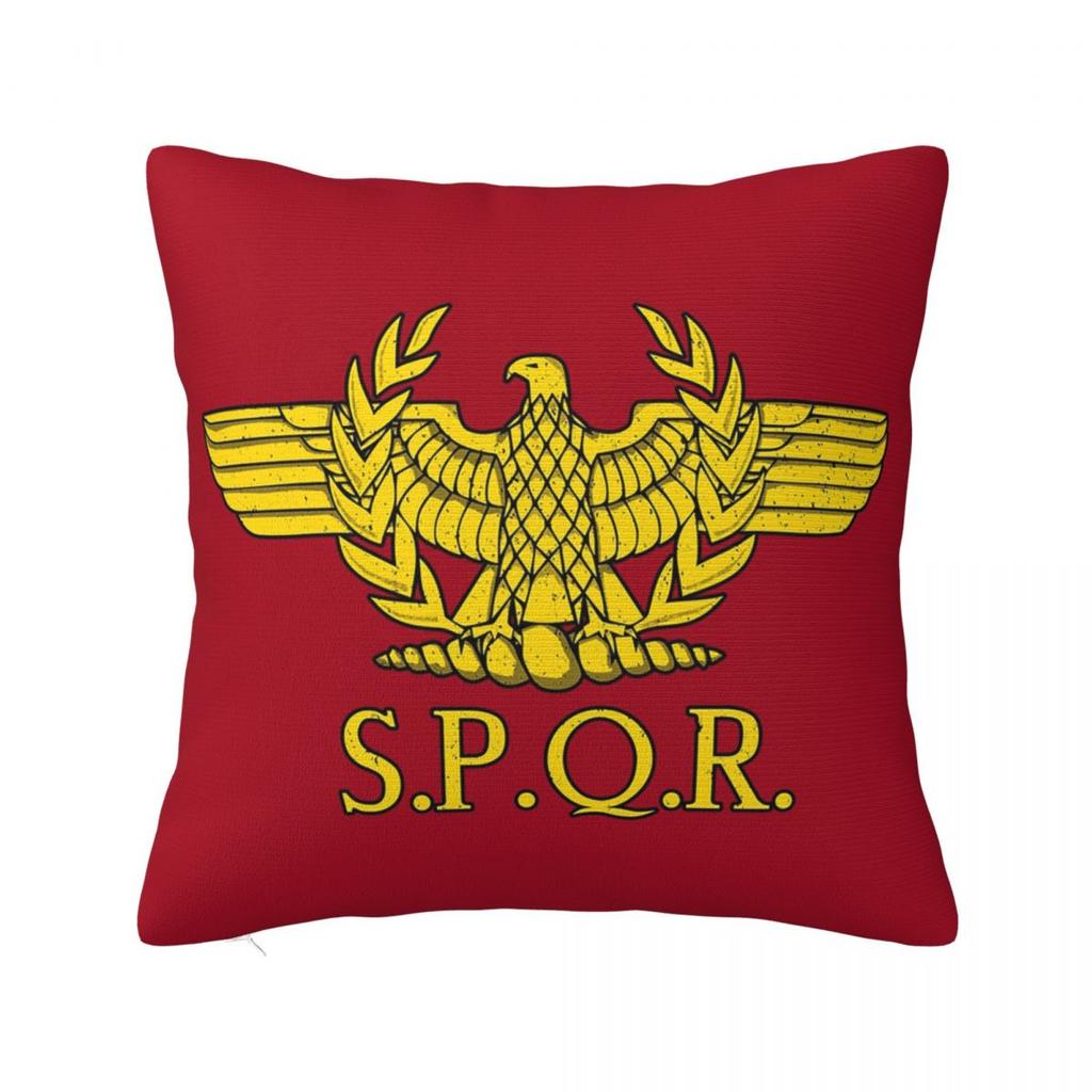 Rome SPQR Roman Square Pillowcase Pillow Cover Polyester Cushion Zip Decorative Comfort Throw Pillow for Home Bedroom