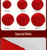 Large Red Hydrangea Wedding Decoration Set for Stairs and Rooms