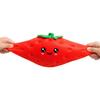 Portable Stress Reliever Cartoon Strawberry Relief Toy Giant Squeeze Fake Safe Toy Fruit Sensory Fidget for Home Office School Adult