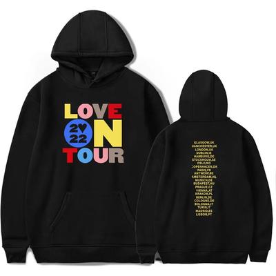 Mikina Love On Tour Itin Merch Mikina s kapucňou Unisex/Dáma HIP HOP Pulóver Sveter s kapucňou a dlhým rukávom Unisex