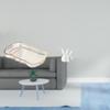 Elegant Resin Bunny Vanity Tray for Breakfast Fruit And Cosmetic Storage Modern Decorative Animal