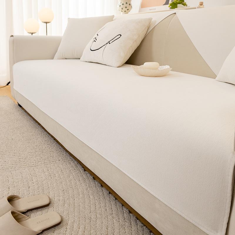 

Thickened Chenille Sofa Cushion Solid Color Minimalist Four-Season Universal Non-Slip Seat Cushion Simple Modern Internet Celebrity New 70*70cm