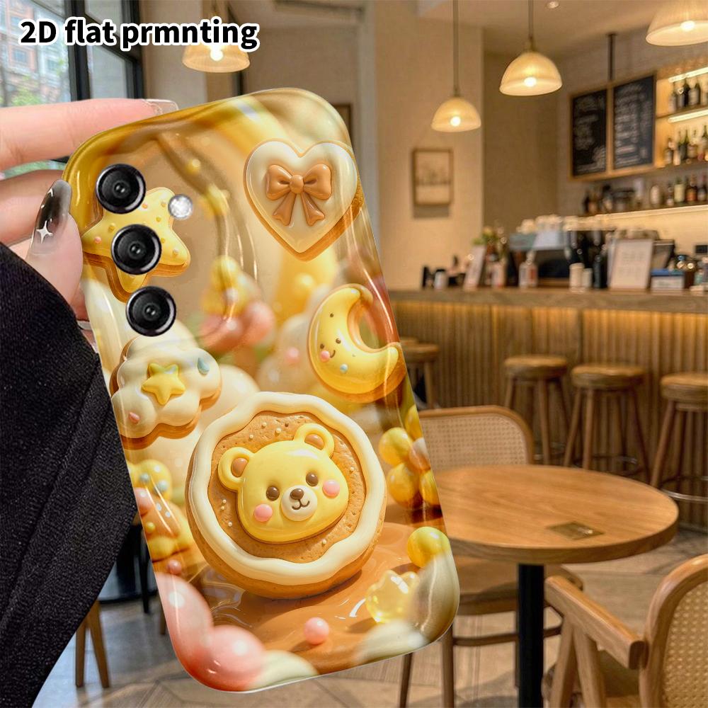 Phone Case: 2D Flat, Suitable for Samsung Galaxy A34 A35 M05 M06 S20 S22 S21 FE Plus 5G Protective Case, Frosted Cookies, Perfect Christmas and Hallow