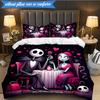 Halloween Jack 3pcs K-pop music group Bedding set,Ideal for Bedroom, Dormitory,Including Duvet Cover And 2pcs Pillowcases,Fan gifts