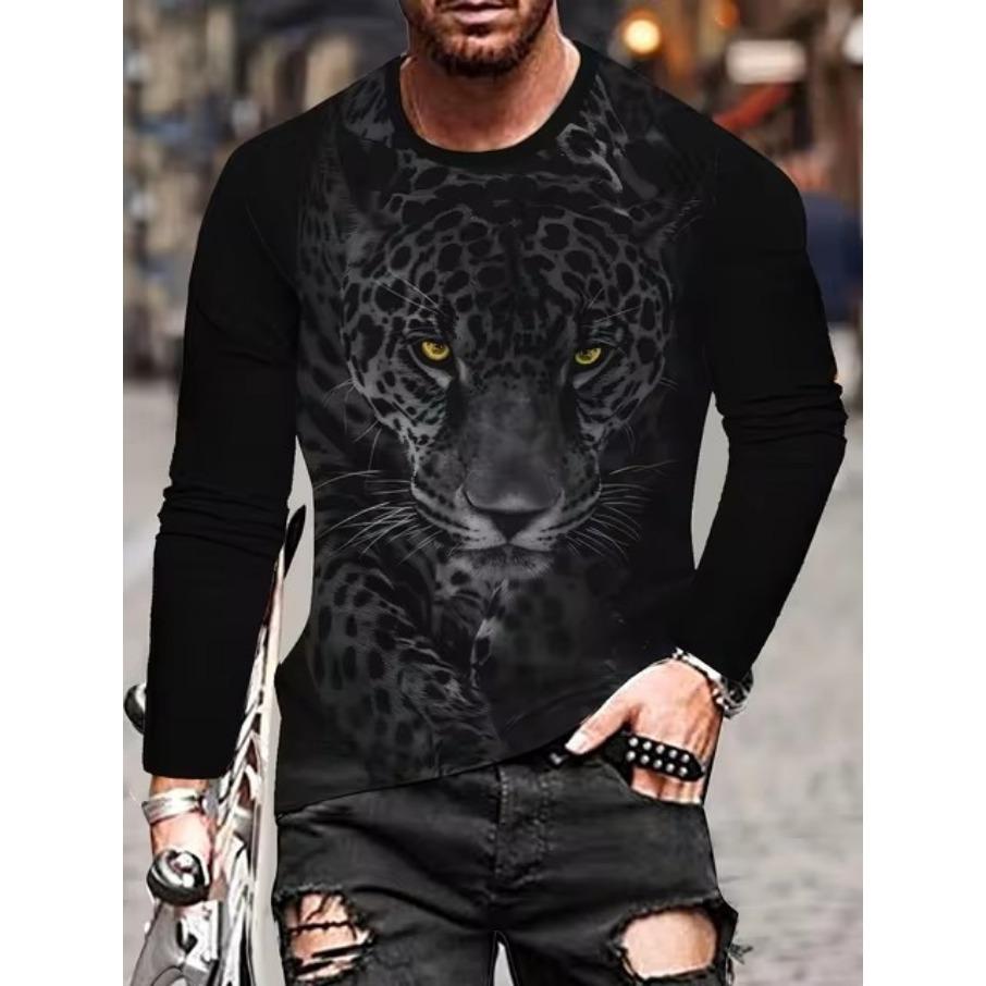 women o neck long sleeve 3d print t shirt