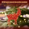Hanging Decor for Party 2D Acrylic Goat Christmas Tree Ornament, Zodiac Pendant with Gold String, Year Holiday Ornaments of The Ornament 2027, Chinese
