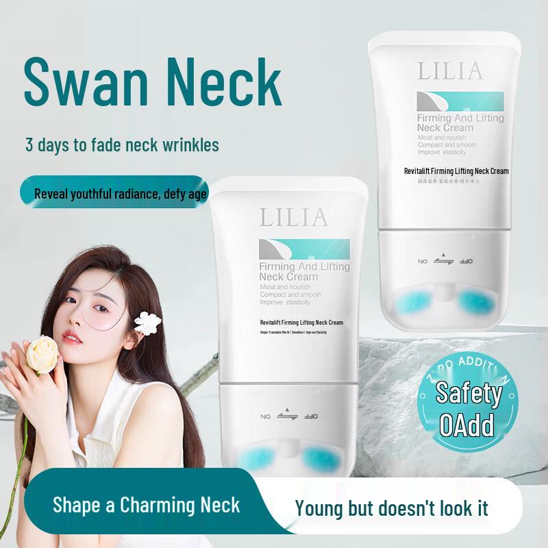 LiLiA Firming & Anti-Wrinkle Neck Cream with Roller