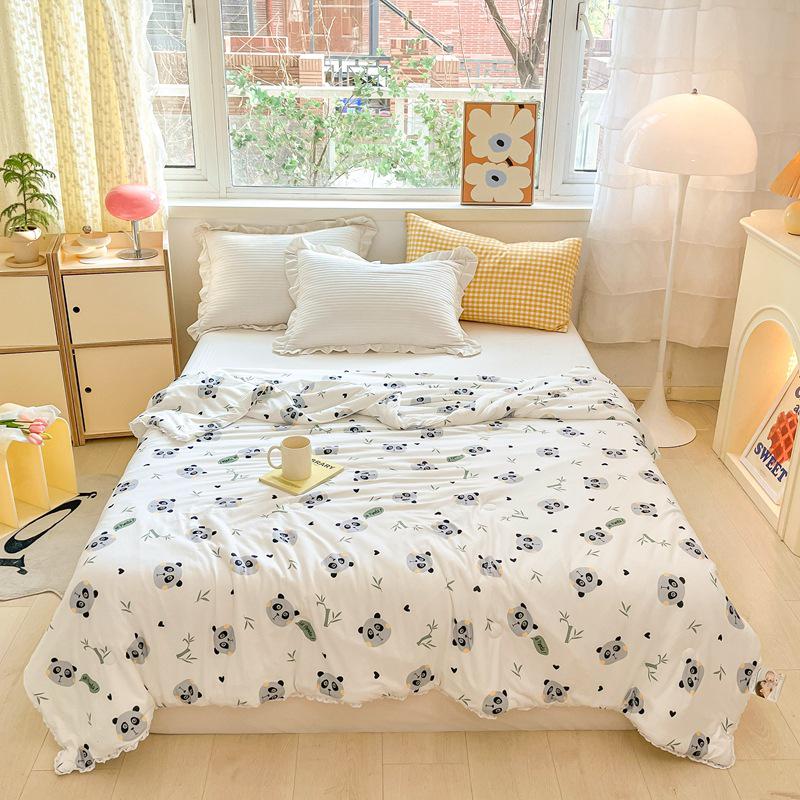 Class A Cotton Summer Quilt for Mother & Baby - Washable, Cool, Suitable for Children & Dorm Rooms