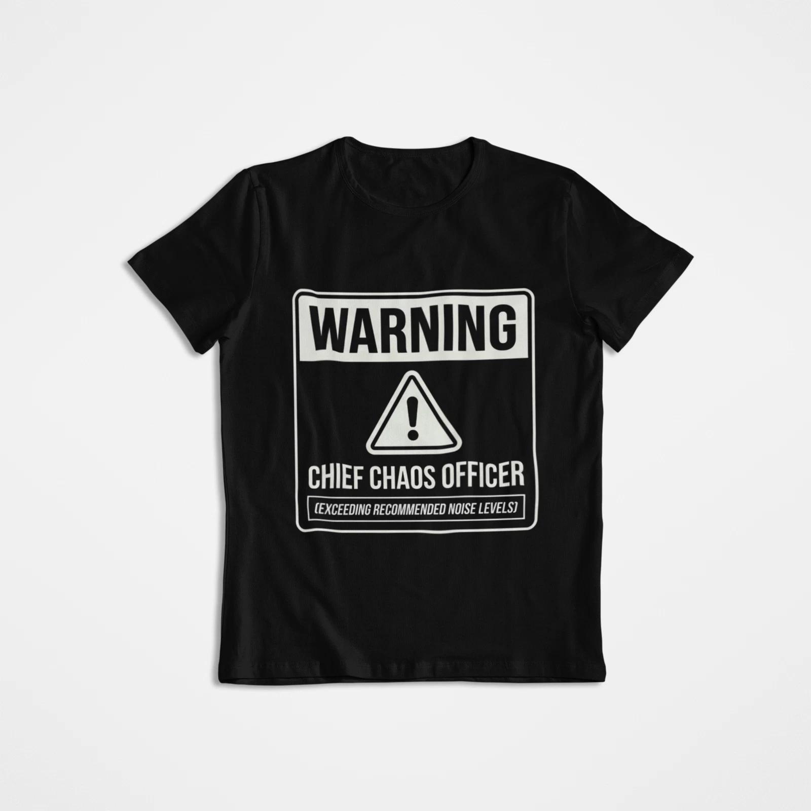 CHIEF CHAOS OFFICER T shirt - Funny Parent Manager Gift - Chaos Coordinator Tee S