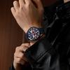 Gohuos 6003 Casual Sport Chronograph Men's Watches Stainless Steel Band Wristwatch Big Dial Quartz Clock with Luminous Pointers