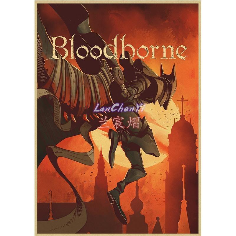 

Bloodborne Dark Hunter Game Крафт-бумага Плакат Художественная печать Картина для гостиной Настенный декор Украшение дома 21cm×30cm NoFrame