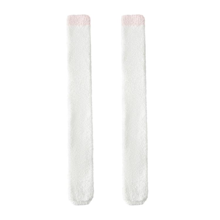 Striped Thigh High Socks Cute Warm Cozy Slipper Socks Over The Knee Fuzzy Socks