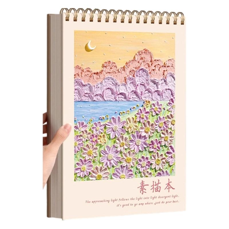 

Drawing Pad Drawing Notebook 160gsm Paper Perfect For Mixed Media Sketching And Watercolor Painting Artist Grade A33