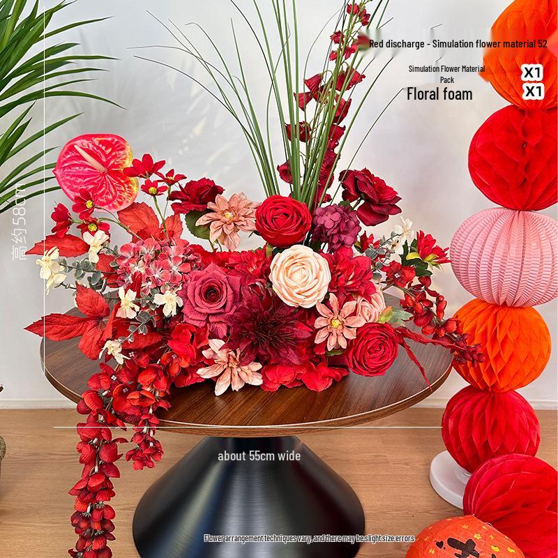 Romantic Floral Arrangement for Weddings, Bedrooms, and Living Rooms - Bedside Bouquet Decorations