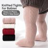 Twisted Texture Kids Pantyhose Solid Color Children Tights Sweet Girls Knit Leggings Girl Baby