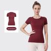 LU3.0 Women's Quick-Dry Short Sleeve Yoga Top for Fitness and Running