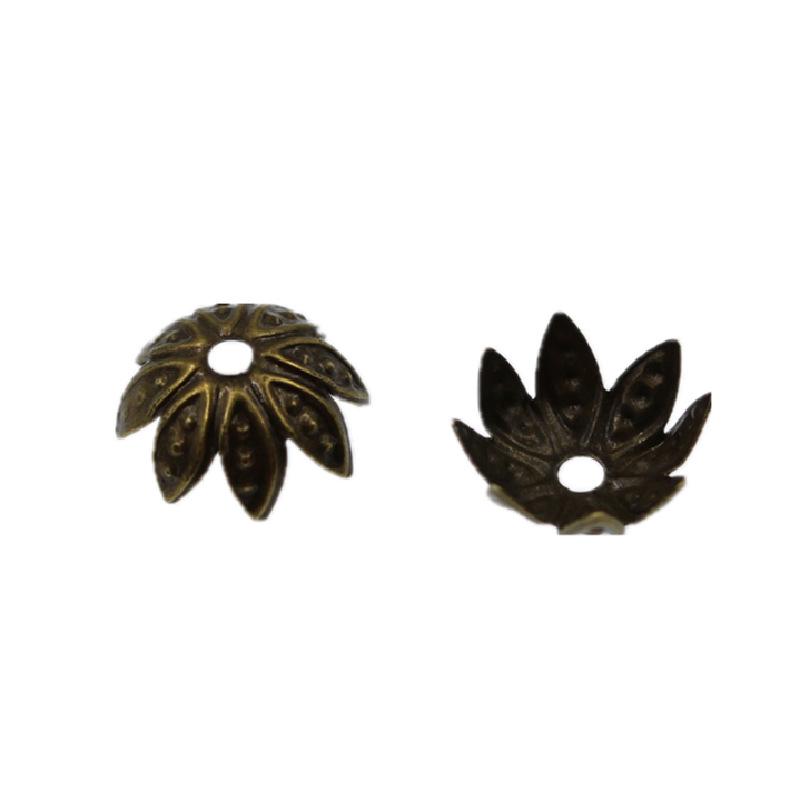 Octagonal Lotus Flower Base Jewelry Accessories, Multi-color Electroplated
