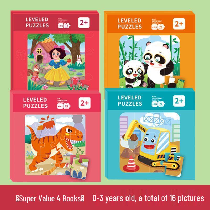 Chengchen Magnetic Kids Educational Puzzle 4-Book Set