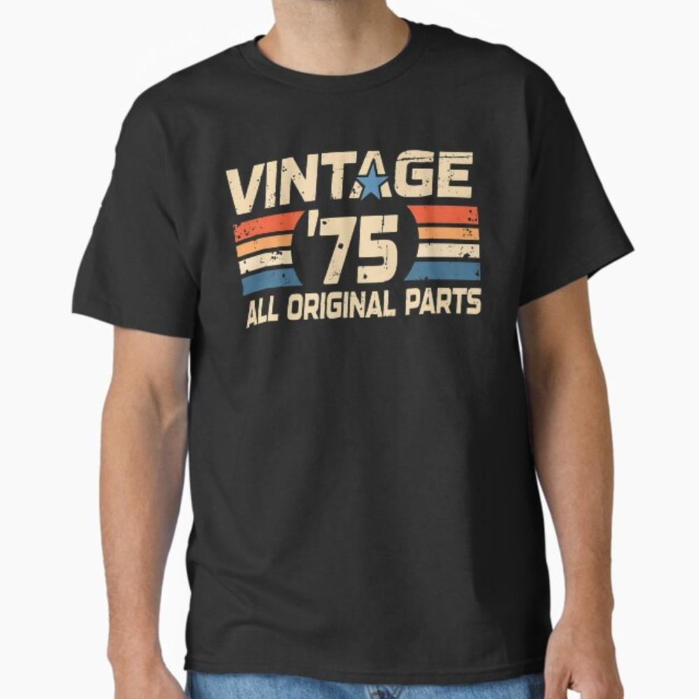 Vintage  75 Retro Birthday Top for Men 50th 1975 Dad USA 50 T-Shirt Unisex T-Shirt XXXXL