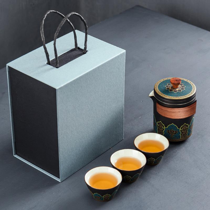 Creative Travel Tea Set Retro Express Cup Outdoor Portable Office Gift Gift