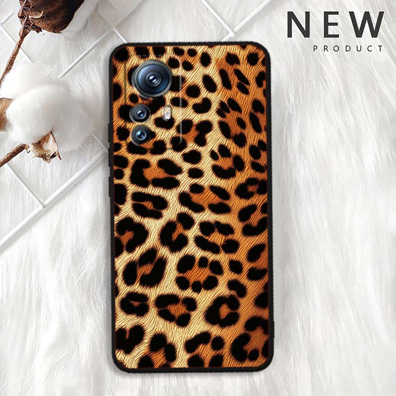 

Luxurious leopard print pattern Phone Case For Xiaomi Mi 15 14 13 13T 12 12T 12S 11 11i 11T Pro Ultra Lite 5G Black Soft Xiaomi 17 pro