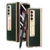 Mit S Pen Beschichtung magnetische Ledertasche für Samsung Galaxy Z Fold 4 5G Kickstand 360 Full Screen Protector Telefon Abdeckung Z Fold 3