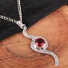Schmuck mit rosa Rubellit-Edelstein, Anhänger aus massivem 925er Sterlingsilber, wunderschöner Silberanhänger, handgefertigter Heilanhänger für Damen