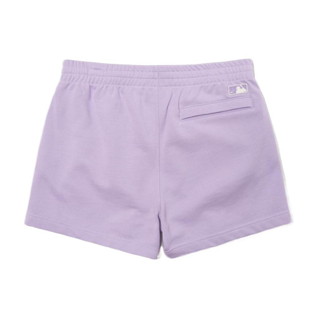 New MLB Base Logo Casual Shorts Women's Light Lavender 3FSPB0323-07LDL