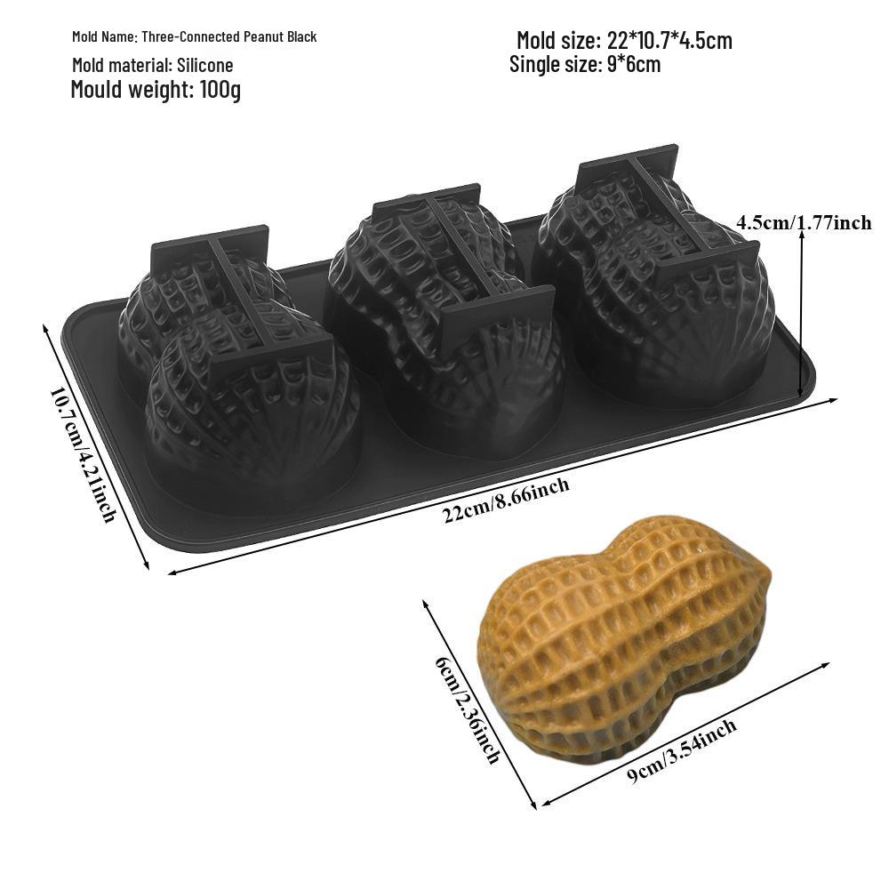 3D Fruchtmousse Silikon Kuchenformen: Birne, Apfel, Ananas, Pfirsich, Durian, Himbeere.