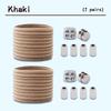 2Set Elastic Laces Sneakers Spring Lock Shoe Laces Without Ties Metal Buckle Laces Round No Tie Shoelaces Shoes Accessories
