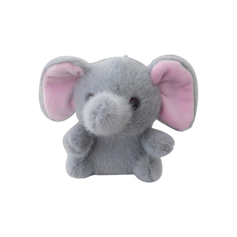 Cute Elephant Cartoon Plush Keychain Handcrafted Bag Charm For Teens Trendy