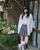 Loaegsyueol Wrap Mini Pleats Skirt_Grey