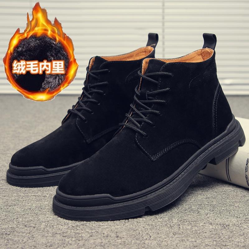 Autumn Winter Mens Genuine Leather Warm Boots Classic Men Luxury Leather Works Shoes Waterproof Comforts Male Casual Ankle Boots