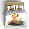 Fröhlicher Gecko, Dschungel-Vibes. Bettwäsche-Sets Bettbezüge Kissenbezüge(1* Bettbezug 2* Kissenbezüge ohne Bettdecke)