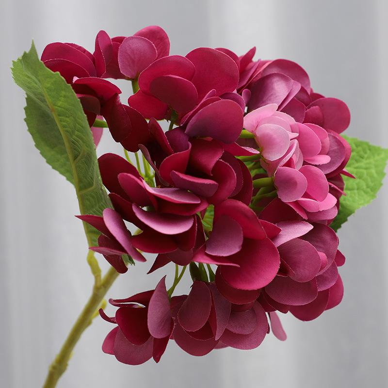 Hydrangea Flower Simulation Bouquet Wedding Home Living Room Decoration Fake Flower Decoration