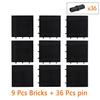 Mattoncini Pezzi Tecnici Foro Braccio Perni Connettori Bracci Sollevamento Mattoncini Compatibili Telaio Base 64179 39794 67491 65803 Mattoncini
