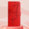 Suitable for iPhone 17 PRO Embossed Large Butterfly Case, Apple 15/16, Samsung S25U Card Slot Flip Leather Case