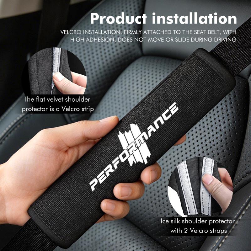 Car Seat Belts Protective Cover Plush Safety Belt Shoulder Pad For BMW M Performance E84 F10 F20 F15 F25 iX iX1 iX2 iX3 iX5 iX7 VO8