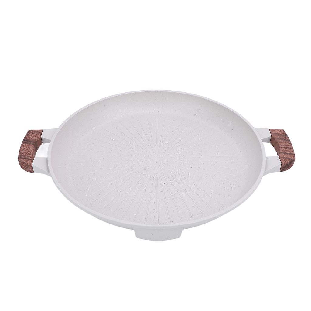 Korean Grill Pan Even Heating Portable Multifunctional Maifanite BBQ Grill Plate for Indoor Outdoor