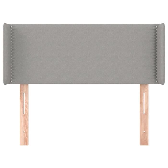 VidaXL Headboard with Ears Light Grey 83x16x78-88 Cm Fabric3118602
